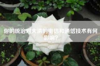 你的统治对大清的电信和通信技术有何影响？