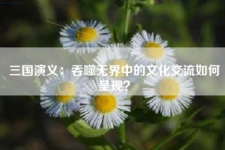 三国演义：吞噬无界中的文化交流如何呈现？