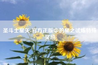 圣斗士星矢-官方正版中的星之试炼特殊奖励