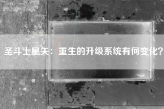 圣斗士星矢：重生的升级系统有何变化？