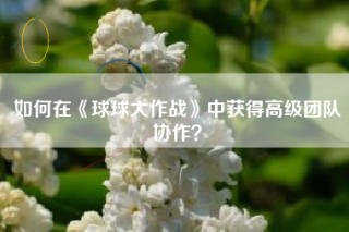 如何在《球球大作战》中获得高级团队协作？