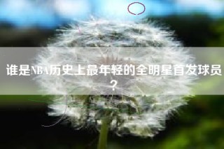 谁是NBA历史上最年轻的全明星首发球员？