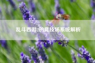 乱斗西游2的竞技场系统解析