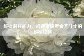 解锁潜在能力，打造顶级黄金圣斗士的秘密攻略