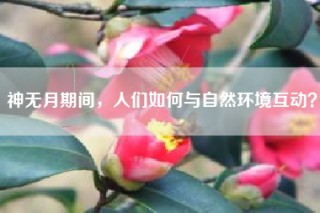 神无月期间，人们如何与自然环境互动？