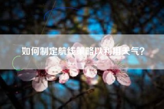如何制定航线策略以利用天气？