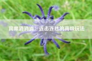 宾果消消消：连击连胜的高级玩法