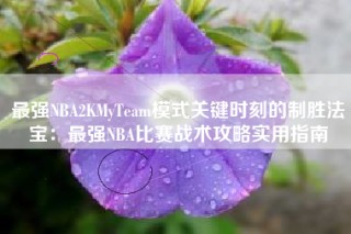 最强NBA2KMyTeam模式关键时刻的制胜法宝：最强NBA比赛战术攻略实用指南