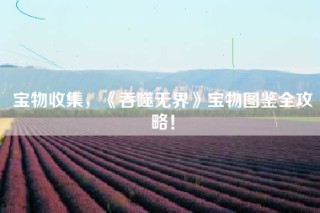 宝物收集，《吞噬无界》宝物图鉴全攻略！