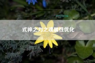 式神之力之魂属性优化