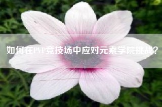 如何在PVP竞技场中应对元素学院挑战？