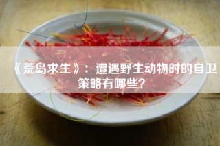 《荒岛求生》：遭遇野生动物时的自卫策略有哪些？