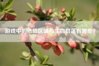 游戏中的危险区域和生物群落有哪些？