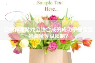召唤神龙游戏宝物合成的成功率是否受到装备等级限制？