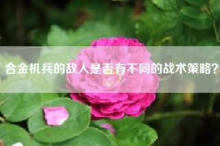 合金机兵的敌人是否有不同的战术策略？
