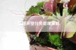 军团声望任务管理策略