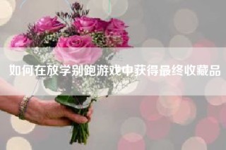 如何在放学别跑游戏中获得最终收藏品