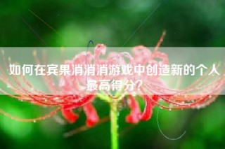 如何在宾果消消消游戏中创造新的个人最高得分？