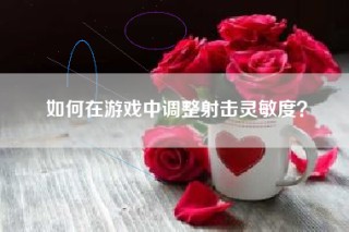 如何在游戏中调整射击灵敏度？