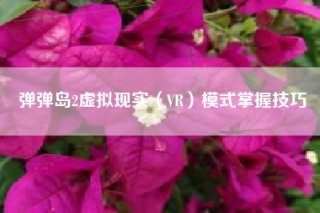 弹弹岛2虚拟现实（VR）模式掌握技巧