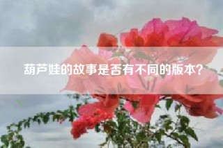 葫芦娃的故事是否有不同的版本？