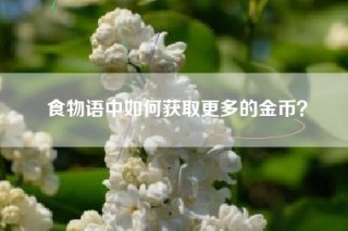 食物语中如何获取更多的金币？
