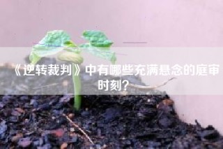 《逆转裁判》中有哪些充满悬念的庭审时刻？