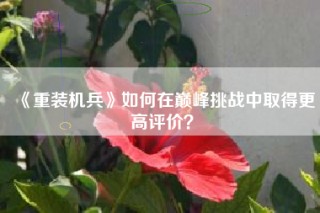 《重装机兵》如何在巅峰挑战中取得更高评价？