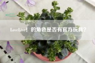 LoveLive！的角色是否有官方玩具？