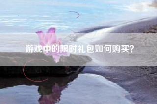 游戏中的限时礼包如何购买？