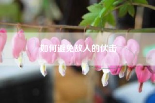如何避免敌人的伏击