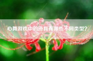心舞游戏中的道具有哪些不同类型？