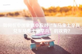 如何在中国象棋中应对“车马象士卒兵兑车马象士炮卒兵”的攻势？