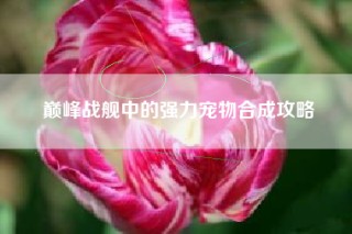 巅峰战舰中的强力宠物合成攻略