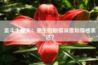 圣斗士星矢：重生的剧情深度和情感表达？