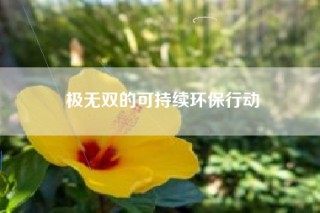 极无双的可持续环保行动