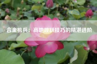 合金机兵：高地跳跃技巧的精湛进阶