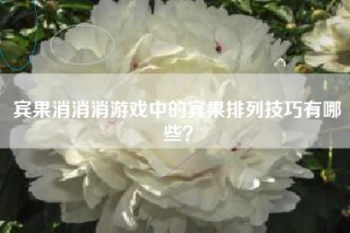 宾果消消消游戏中的宾果排列技巧有哪些？