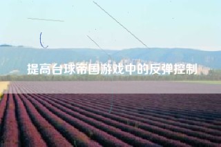 提高台球帝国游戏中的反弹控制