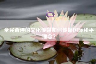 全民奇迹的文化传媒如何传播国际和平理念？