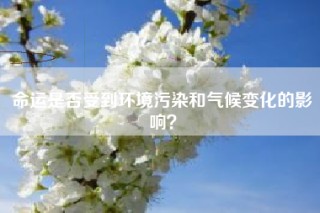 命运是否受到环境污染和气候变化的影响？