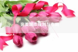完美城市规划与布局