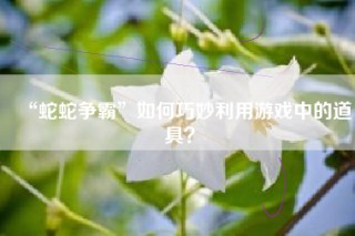 “蛇蛇争霸”如何巧妙利用游戏中的道具？