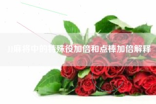 JJ麻将中的特殊役加倍和点棒加倍解释