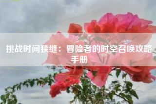 挑战时间狭缝：冒险者的时空召唤攻略手册