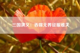 三国演义：吞噬无界征服难关