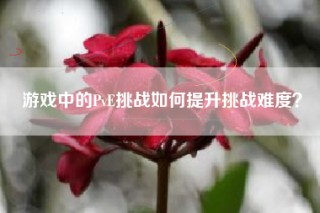 游戏中的PvE挑战如何提升挑战难度？