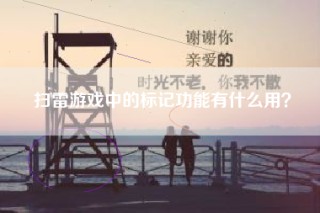 扫雷游戏中的标记功能有什么用？