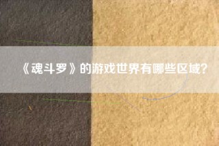 《魂斗罗》的游戏世界有哪些区域？