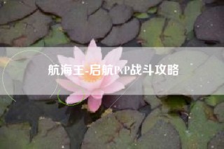航海王-启航PvP战斗攻略
